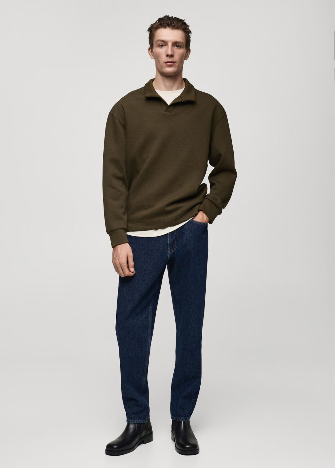 Sudadera polo relaxed Fit Mango - Image 3