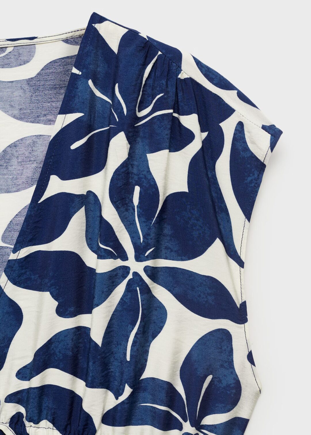 Vestido largo floral azul MANGO - Image 7