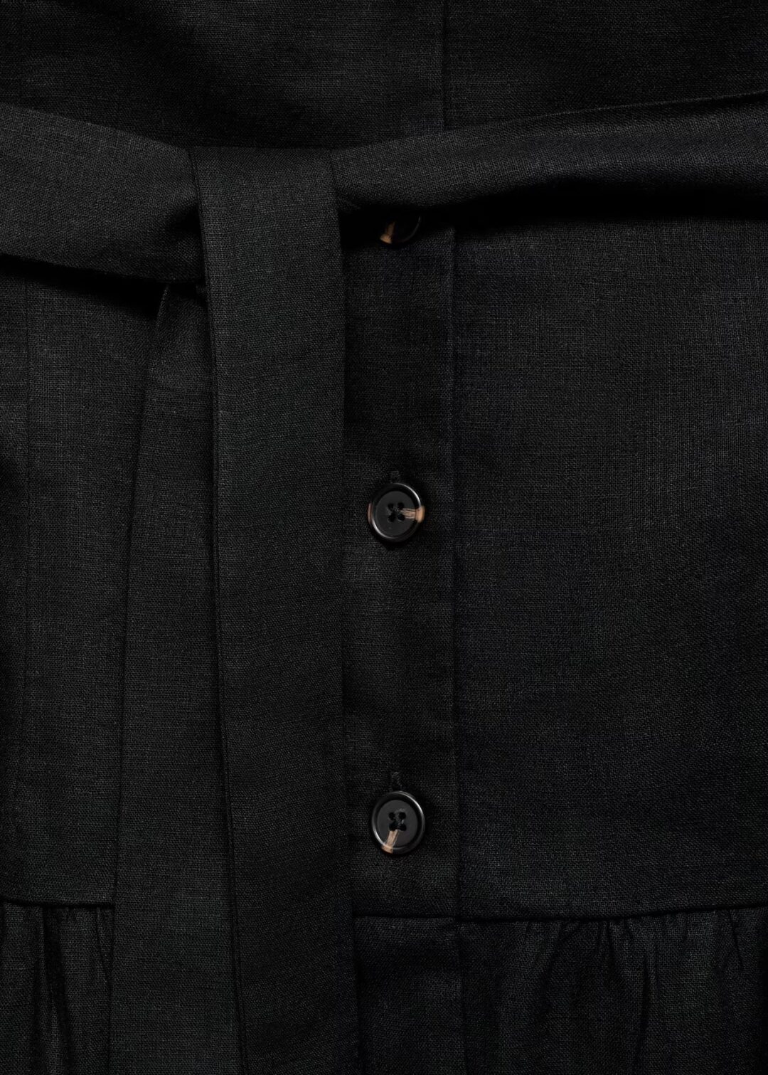 Vestido MIDI Lino cinturón MANGO - Image 7