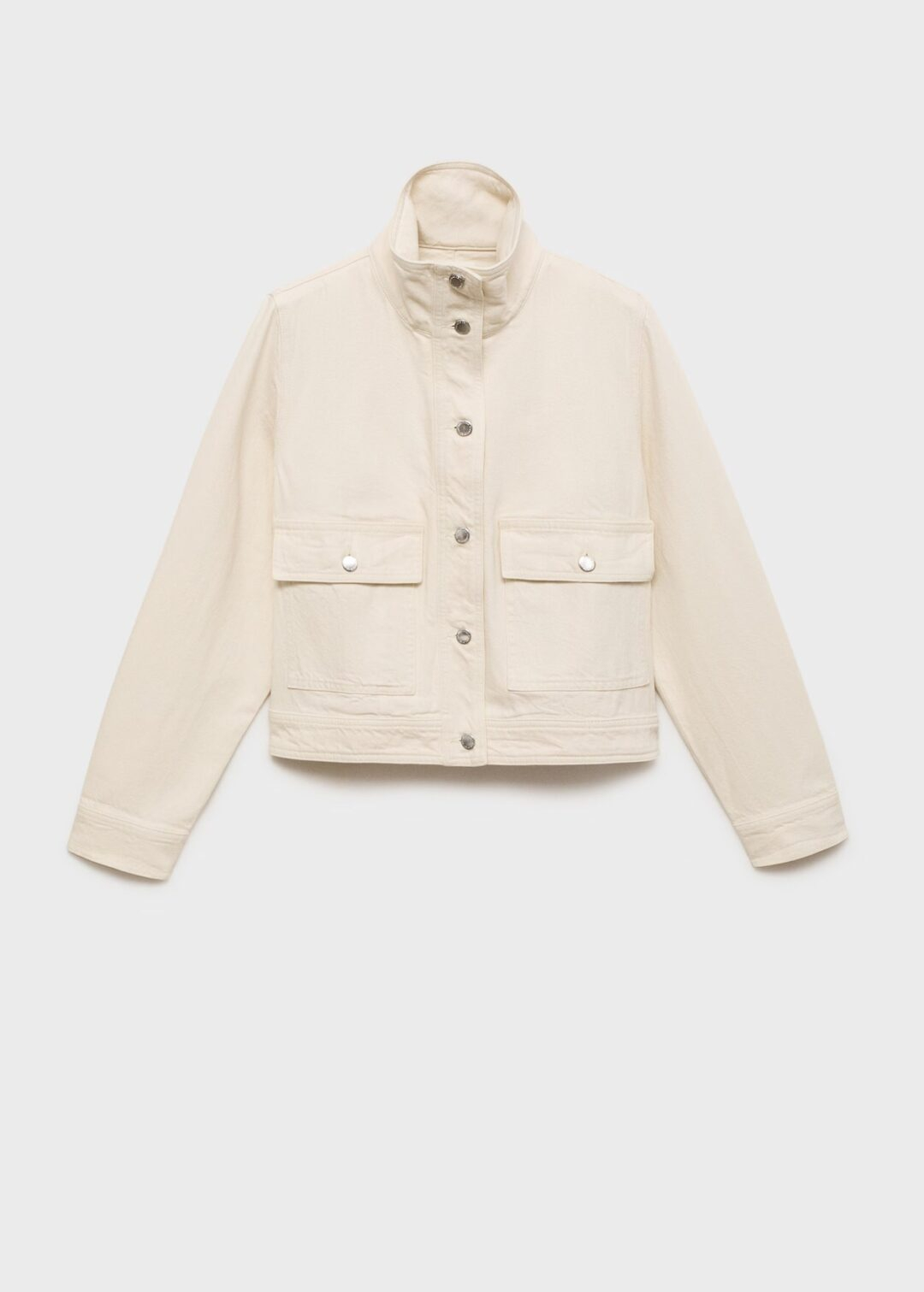 Chaqueta cuello alto bolsillos MANGO - Image 7