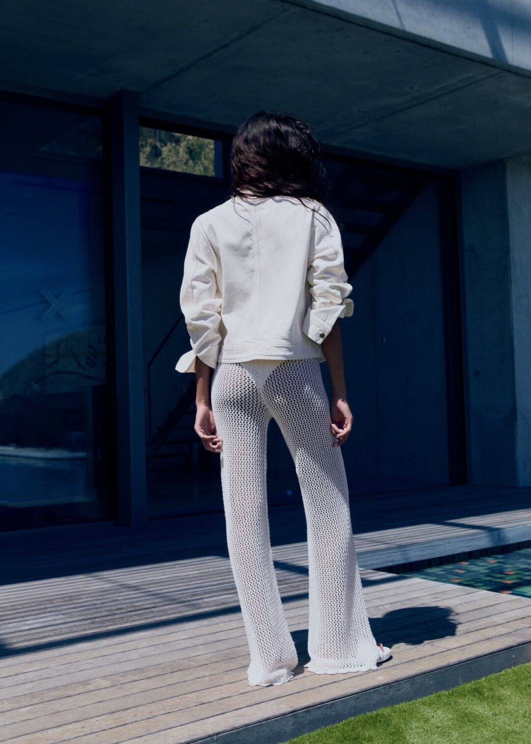 Pantalón crochet flare MANGO - Image 3