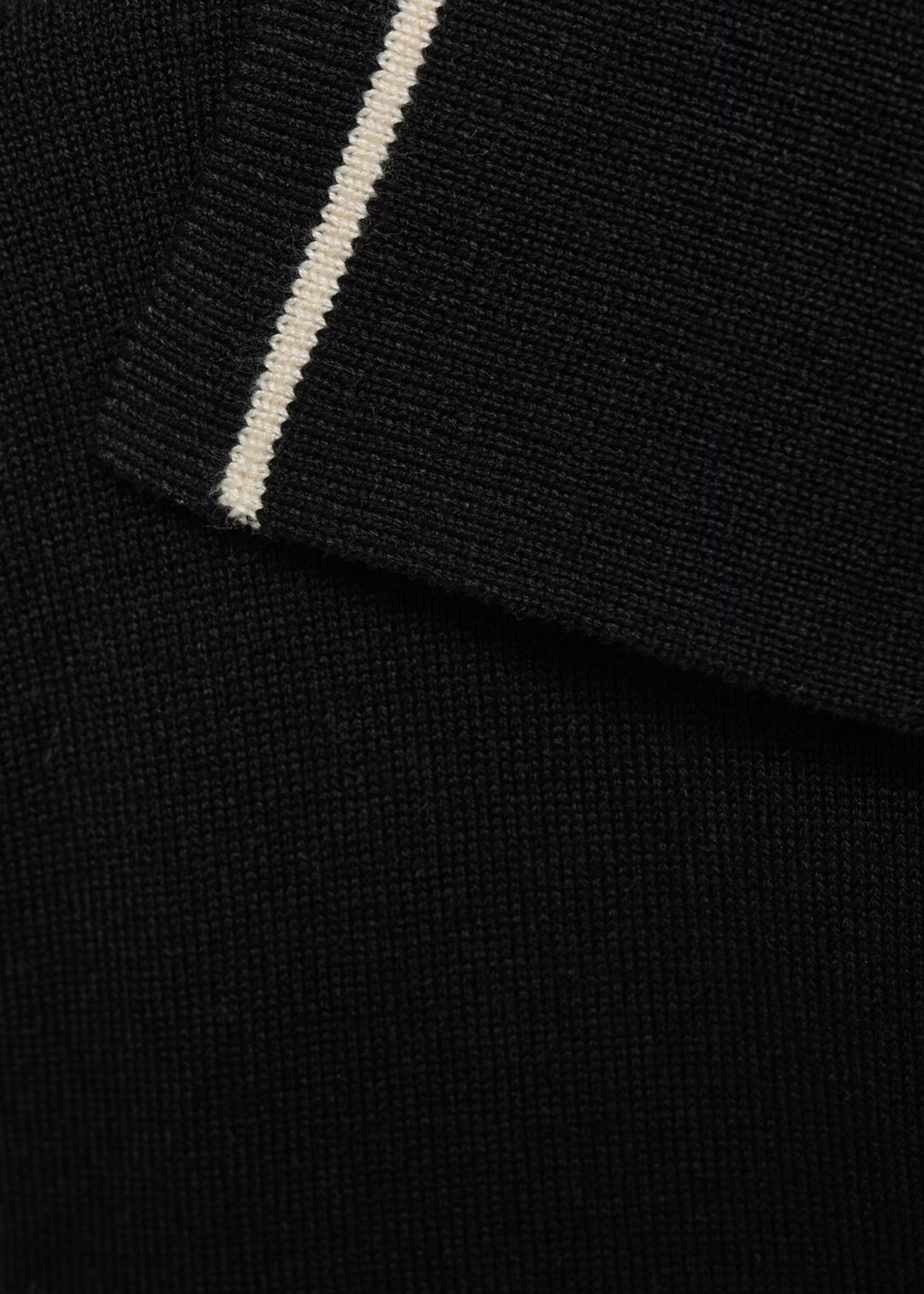 Jersey cuello polo ribetes negro MANGO - Image 7