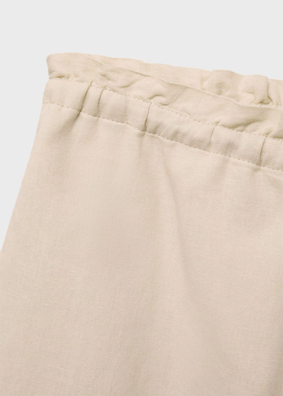 Shorts rectos Lino beige MANGO - Image 7
