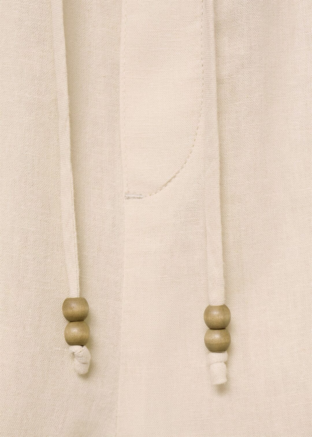 Shorts rectos Lino beige MANGO - Image 8