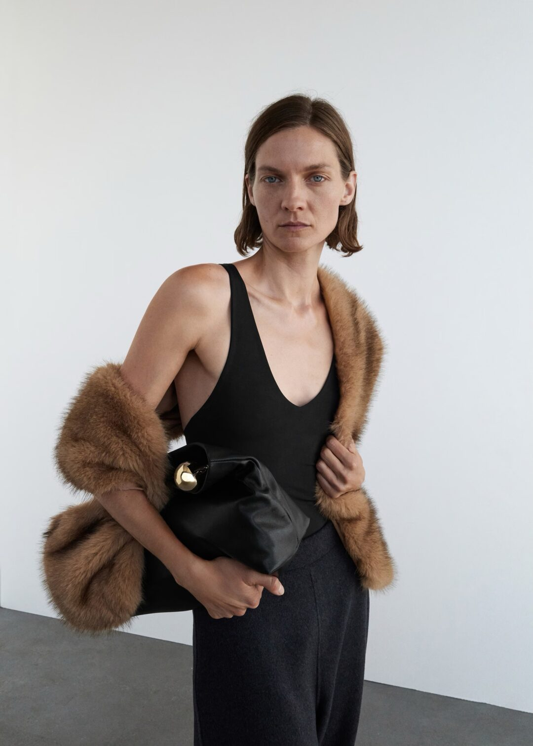 Bufanda efecto pelo mango