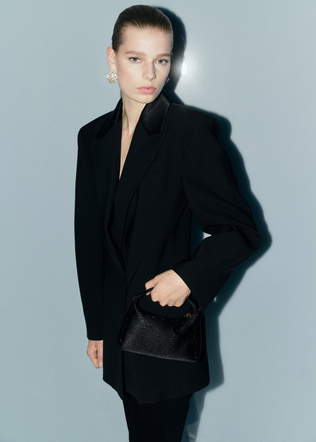 Bolso mano strass Mango