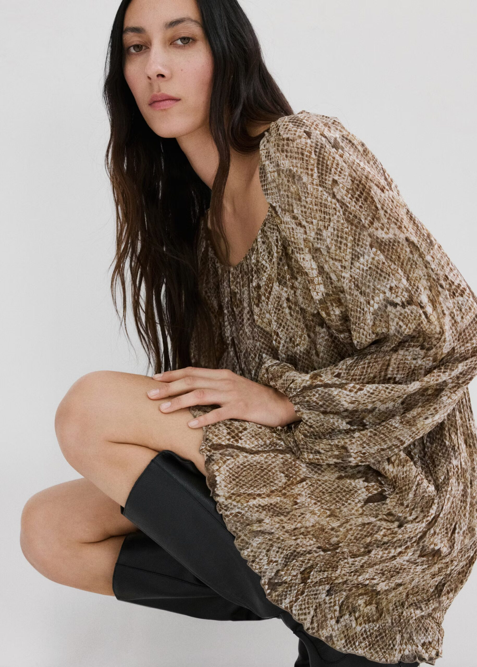 VESTIDO FLUIDO ANIMAL PRINT 2 VESTIDO FLUIDO ANIMAL PRINT - Image 2