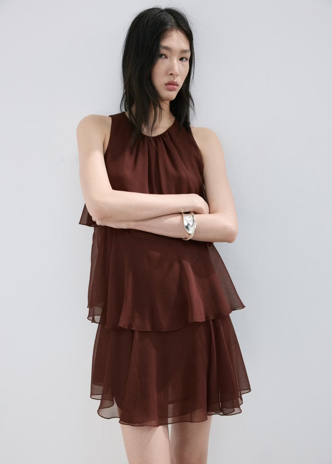 VESTIDO CORTO VOLANTES MANGO