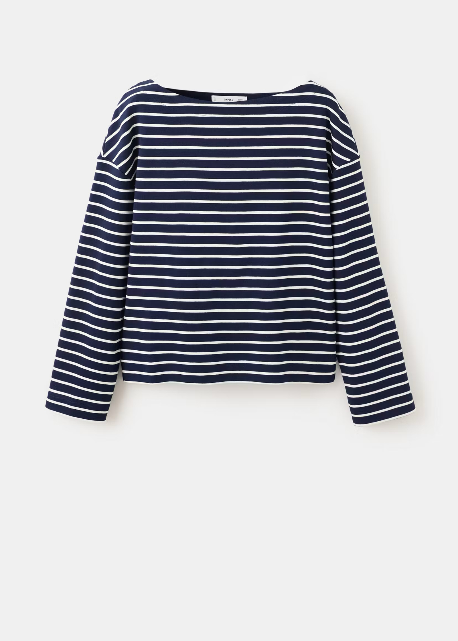 SUDADERA RAYAS CUELLO BARCO MANGO 5 SUDADERA RAYAS CUELLO BARCO MANGO - Image 5