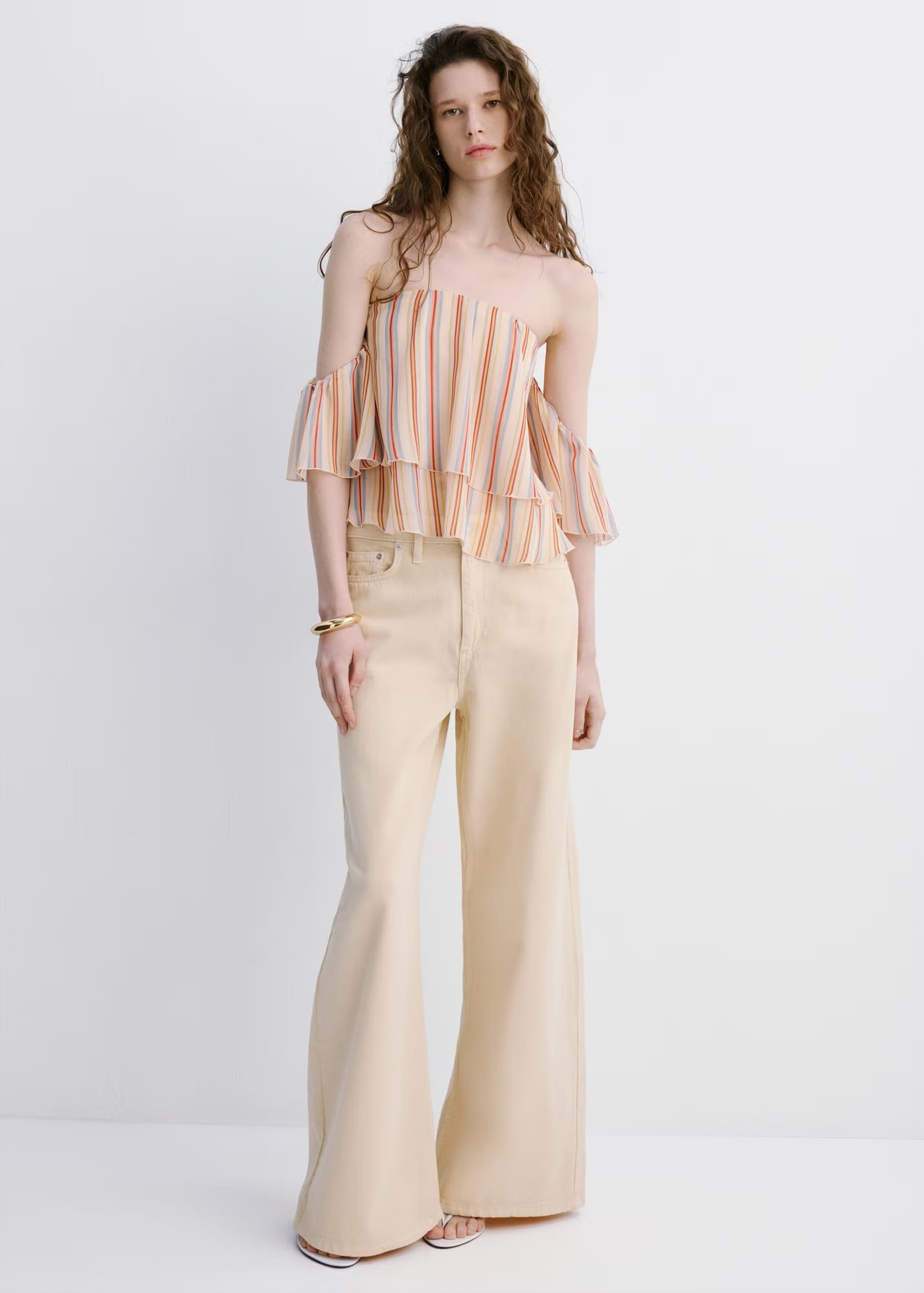 BLUSA RAYAS VOLANTES 2 BLUSA RAYAS VOLANTES - Image 2