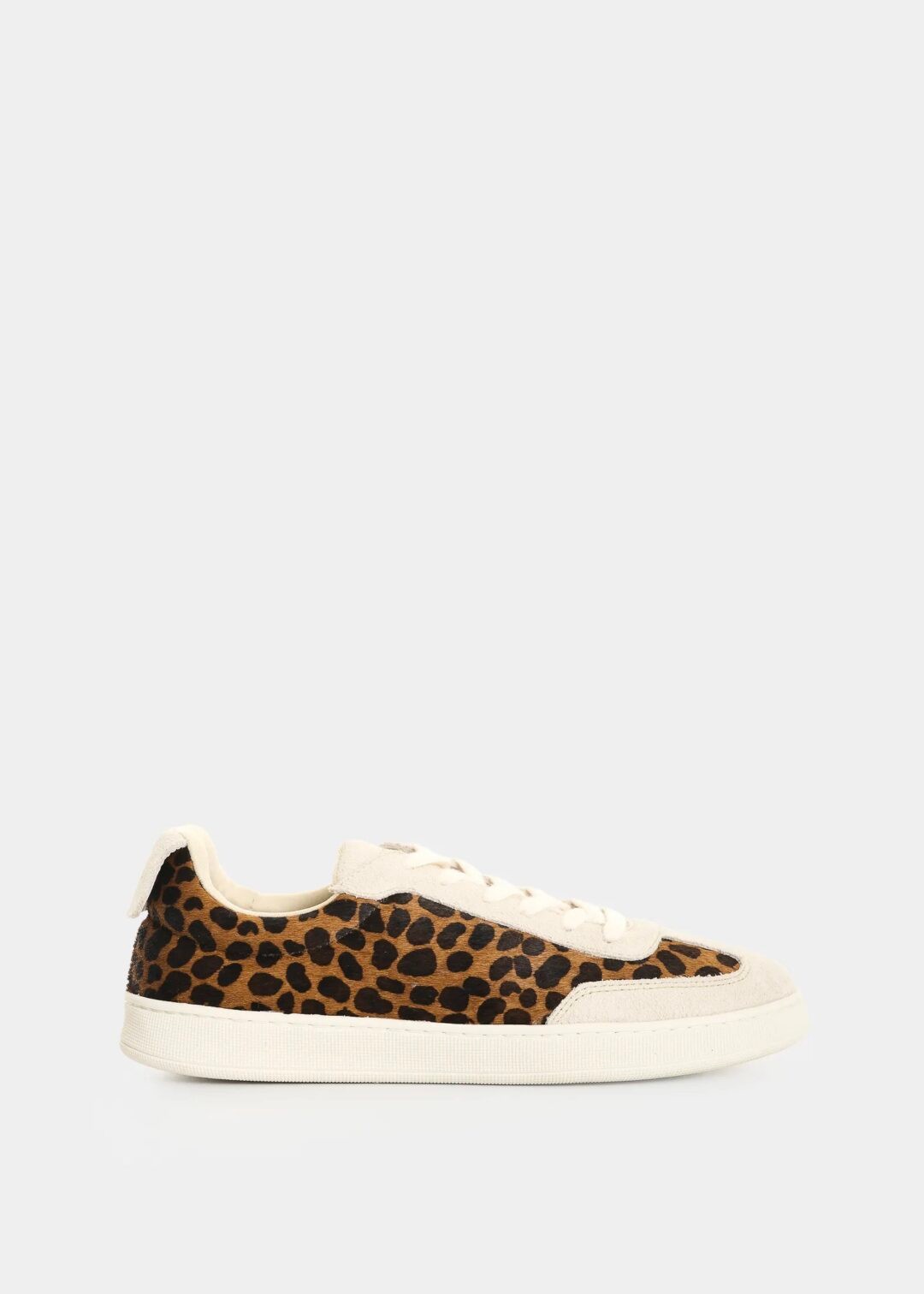 TENIS DE CUERO Y PELO ANIMAL PRINT VELEZ