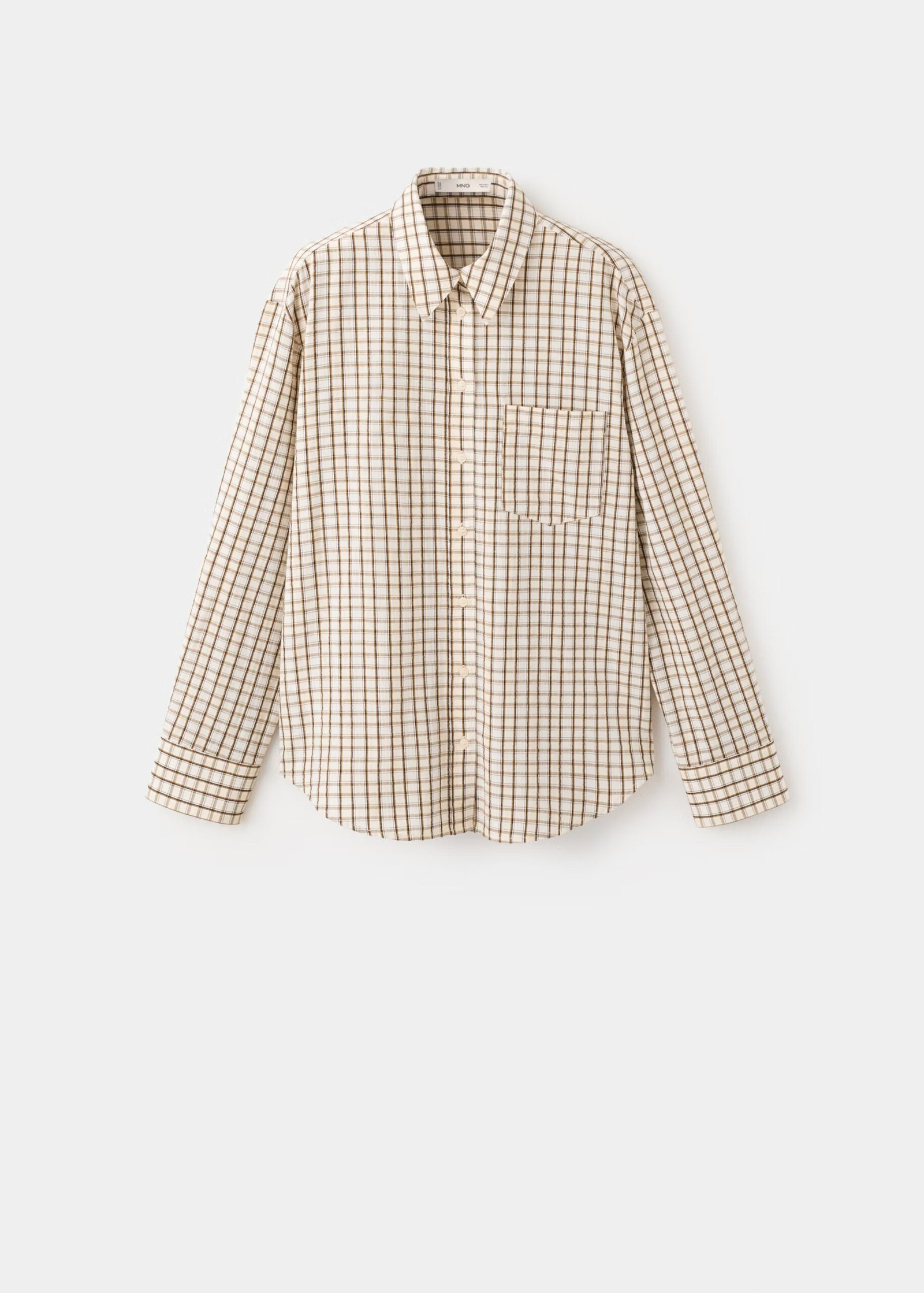 CAMISA ALGODÓN CUADROS MANGO 5 CAMISA ALGODÓN CUADROS MANGO - Image 5